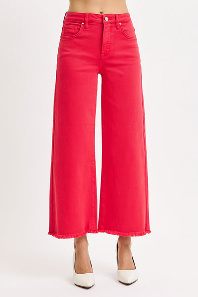 Lillie High Rise Cropped Wide Pants