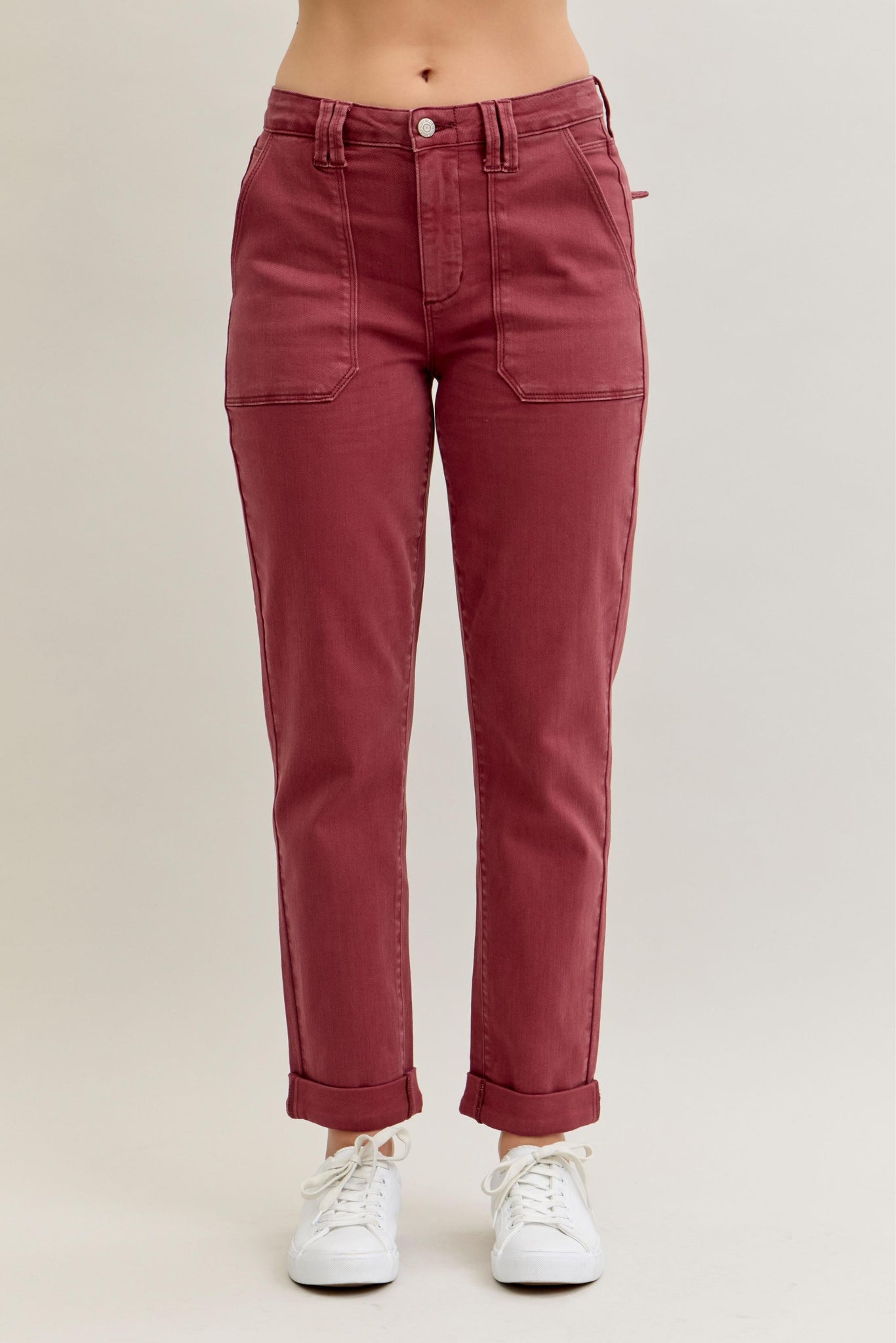 Aurora Garment Dyed Cuffed Jeans