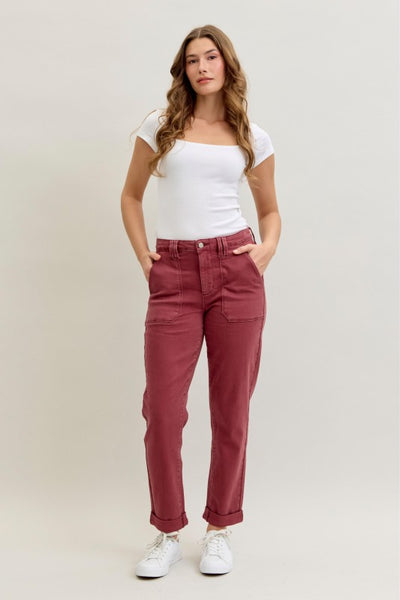 Aurora Garment Dyed Cuffed Jeans