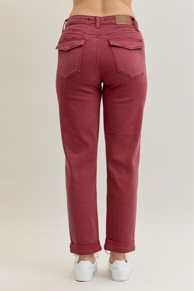 Aurora Garment Dyed Cuffed Jeans