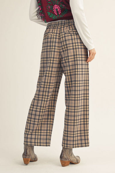 Alexis Straight Leg Checker Slacks