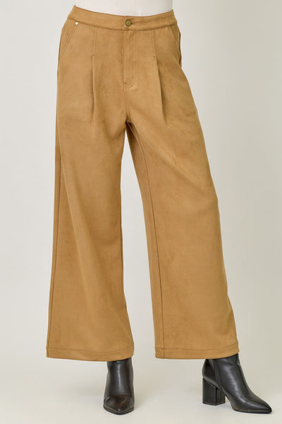 Latte Suede Trousers