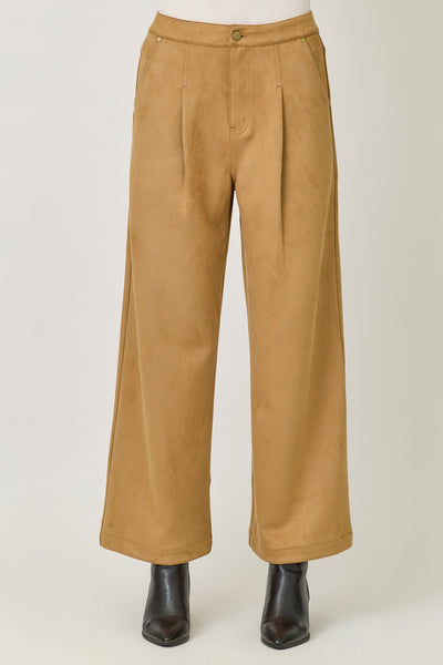 Latte Suede Trousers