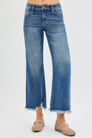 Linda Mid-Rise Crop Straight Jeans