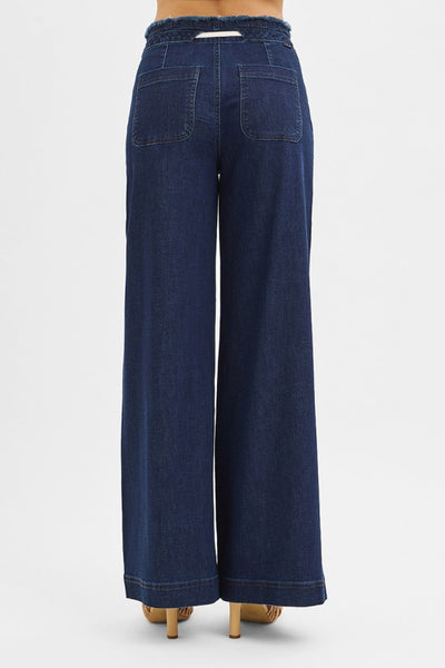 Caroline Mid Rise Wide Leg Pants