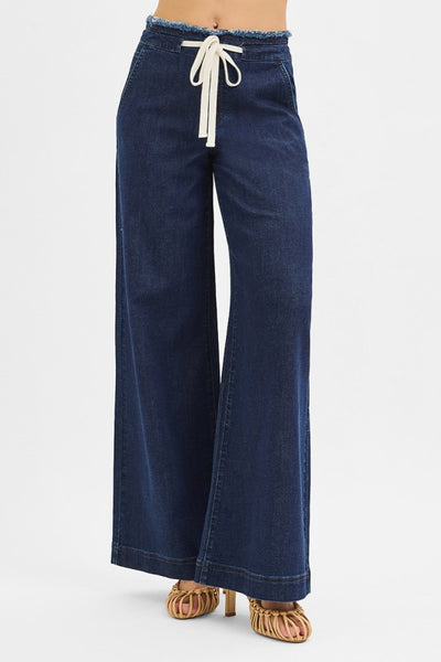Caroline Mid Rise Wide Leg Pants