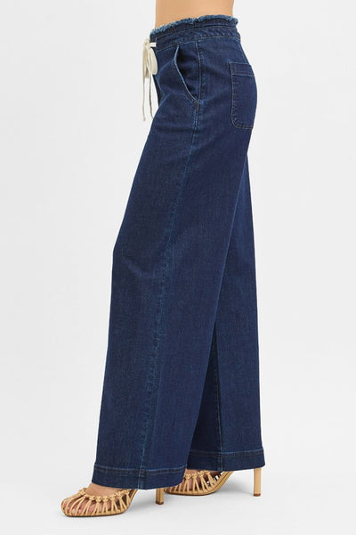 Caroline Mid Rise Wide Leg Pants
