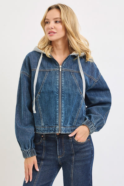 Millie Denim Bomber Jacket