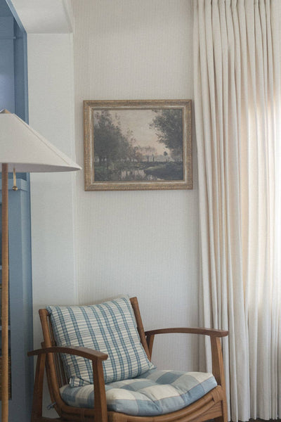 The Creek Framed Antique Art: 9x7