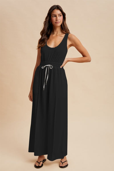 Katie Textured Knit Tank Jumpsuit