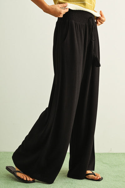 Claudia Cotton Linen Tassel Pants