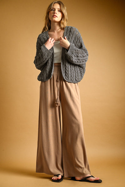 Claudia Cotton Linen Tassel Pants