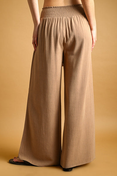 Claudia Cotton Linen Tassel Pants
