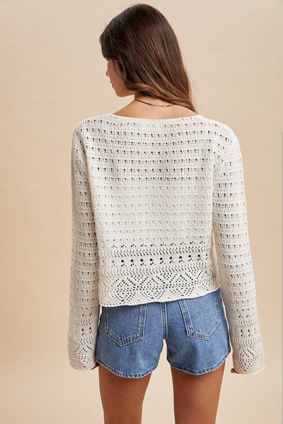 Tess Tassel Tie-Front Cardigan