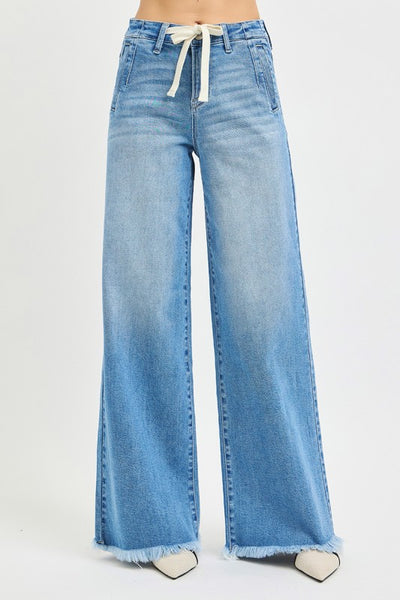Mika High Rise Drawstring Risen Jeans