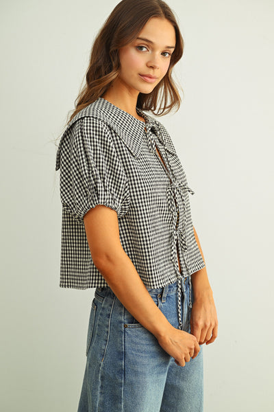 Melinda Front Tie Top