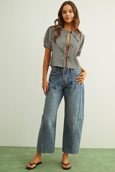 Melinda Front Tie Top