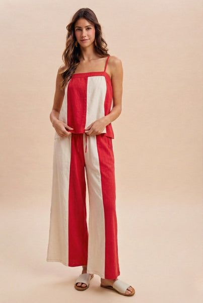 Brooke Color Block Flowy Set