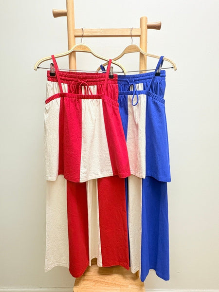 Brooke Color Block Flowy Set