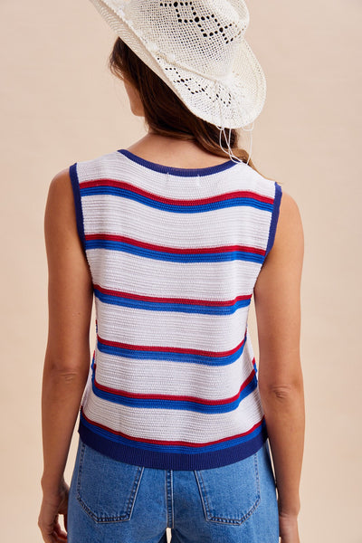 Blaire Front Tie Open Vest