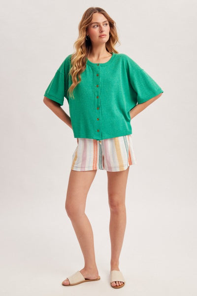Laura Button Down Cardigan Style Tee