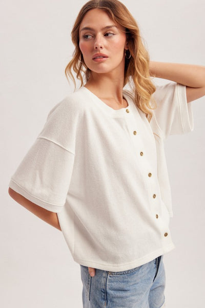 Laura Button Down Cardigan Style Tee