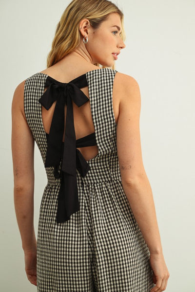 Juliette Gingham Printed Jumpsuit
