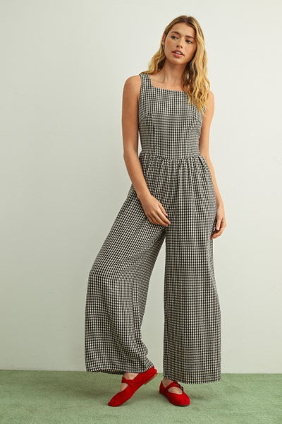 Juliette Gingham Printed Jumpsuit