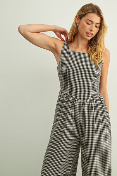 Juliette Gingham Printed Jumpsuit