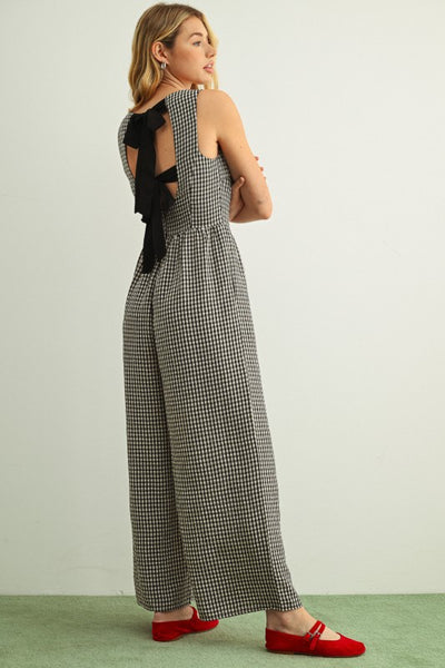 Juliette Gingham Printed Jumpsuit