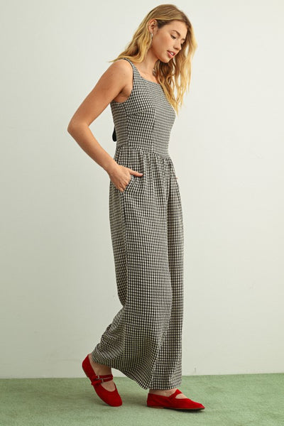 Juliette Gingham Printed Jumpsuit