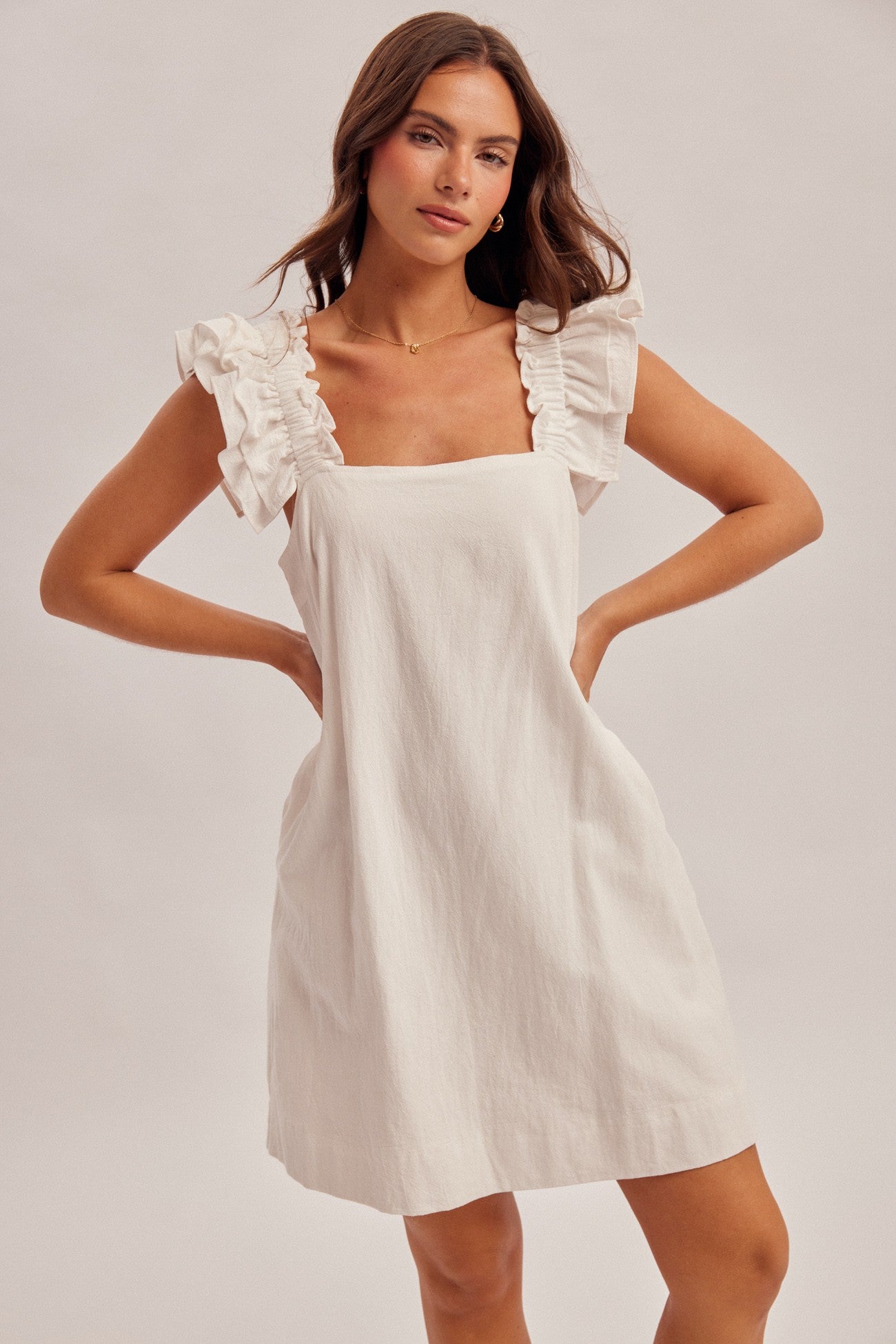 Kitty Square Neck Shift Dress