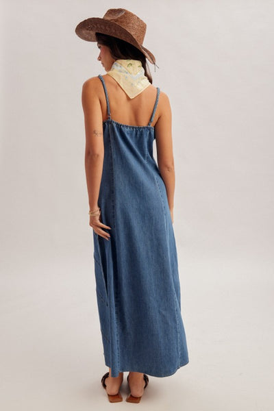 Darla Denim Maxi Dress