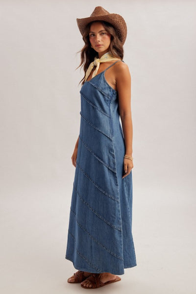 Darla Denim Maxi Dress