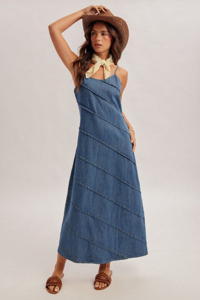 Darla Denim Maxi Dress