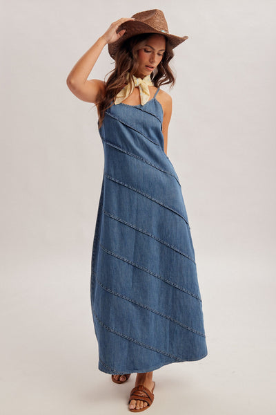 Darla Denim Maxi Dress
