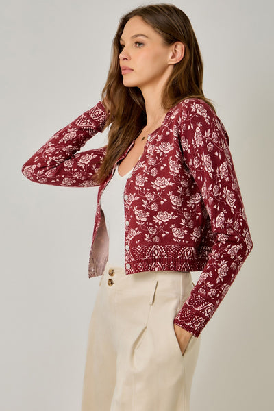 Rosie Rose Garden Knit Cardigan