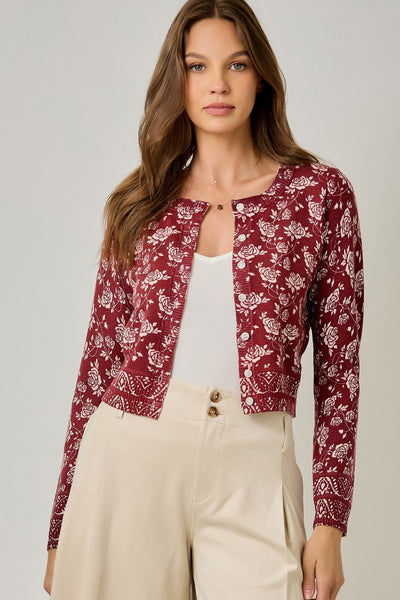 Rosie Rose Garden Knit Cardigan