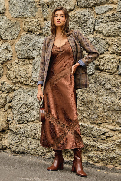 Wilma Wool Blend Plaid Blazer