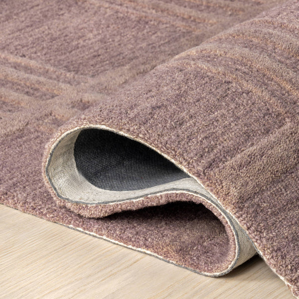 Mallory Plaid Wool Area Rug: Dark Brown / 8' x 10'
