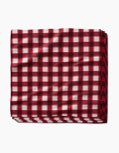 Jingle Plaid Dinner Napkin Set