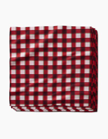 Jingle Plaid Dinner Napkin Set