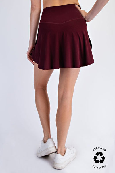 Kori V-Shaped High Waist Skort