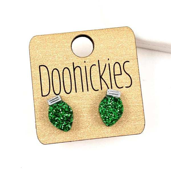 Green Christmas Light Studs