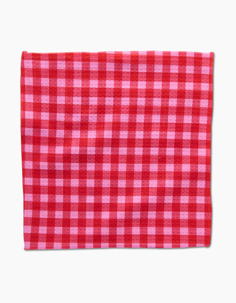 Cherry Gingham Luxe Washcloth Set