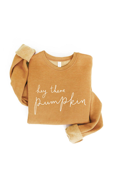 HEY THERE PUMPKIN Gray Sweatshirt