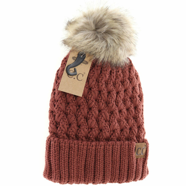 Lattice Stitch Peanut Beanie