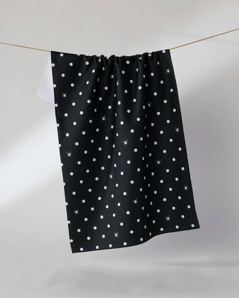 Spookydots Tea Towel: Orange