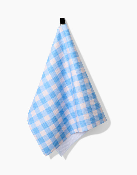 Angelic Sky Gingham Tea Towel