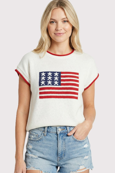 American Flag Sweater